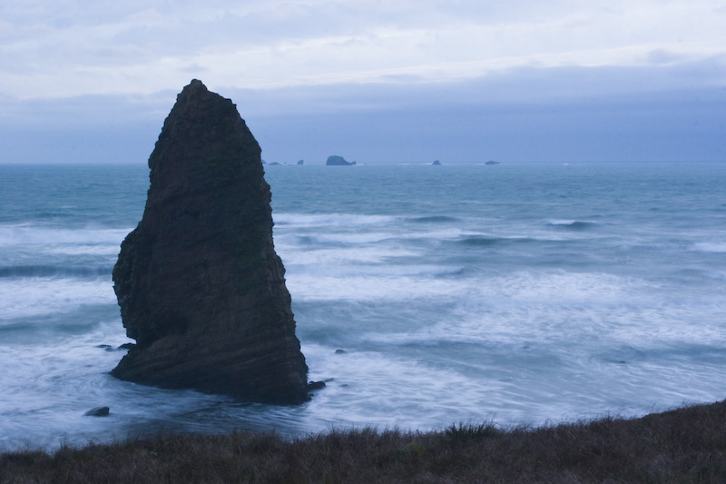 Needle Rock At Sunset